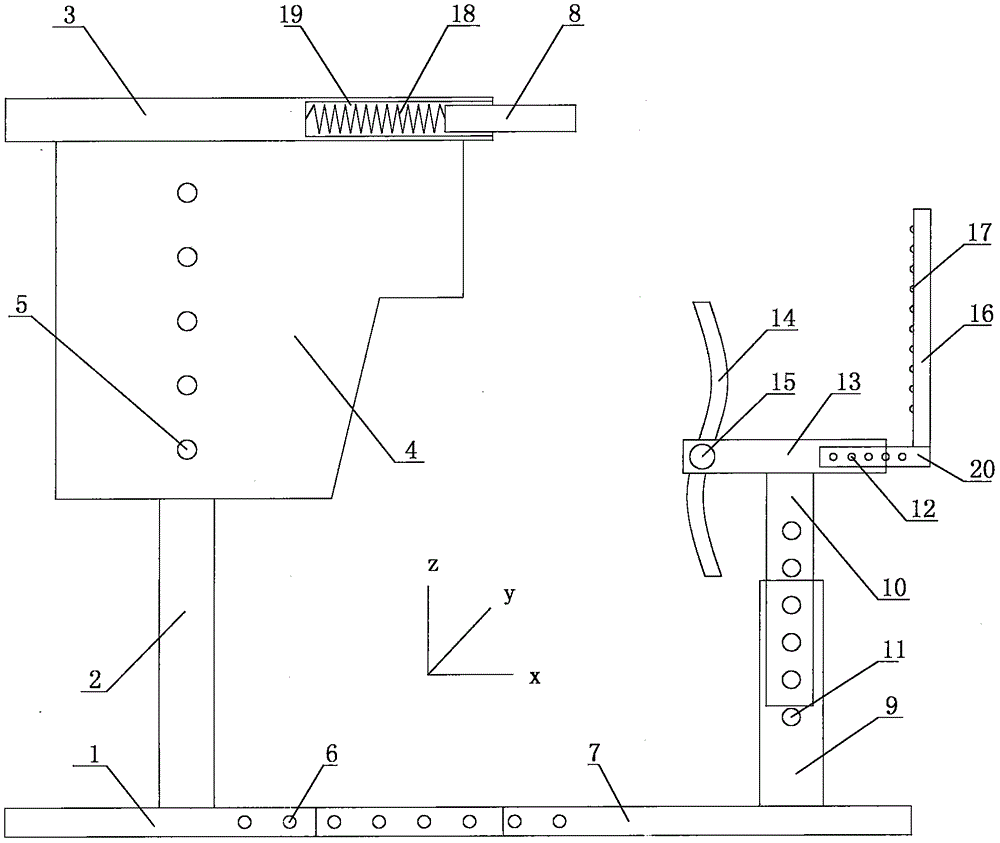 一體式坐姿矯正課桌椅的制作方法附圖