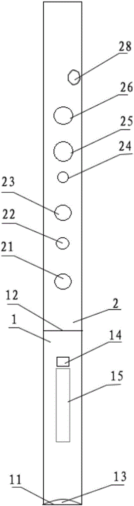 新指孔設(shè)計(jì)的印第安笛的制作方法附圖