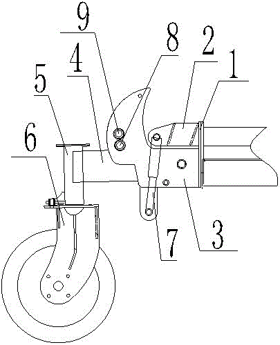 一種深松機(jī)用運(yùn)輸輪的制作方法附圖