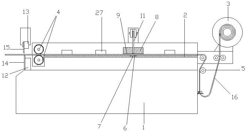 百葉窗葉片自動沖孔機的制作方法附圖