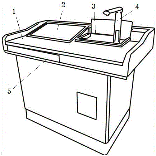 一種多功能abs講臺的制作方法附圖