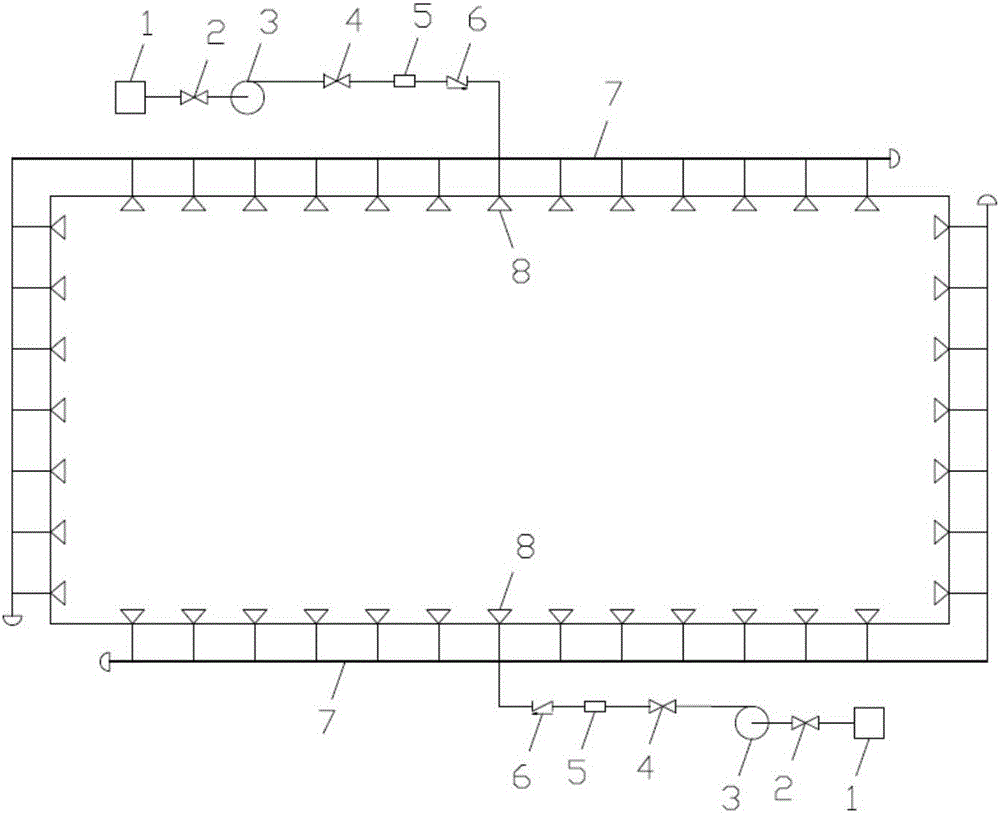 一種用于核電站乏燃料池的噴淋冷卻系統(tǒng)的制作方法附圖