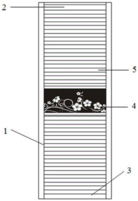 一種帶裝飾腰線的整體衣柜百葉門的制作方法附圖