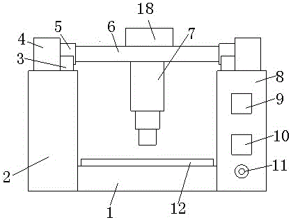 一種動(dòng)柱數(shù)控龍門(mén)銑床的制作方法附圖