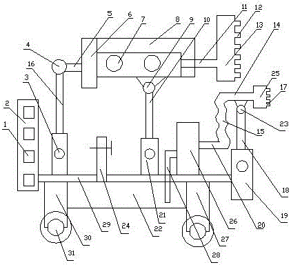 土木建筑工程施工環(huán)保除塵處理系統(tǒng)的制作方法附圖