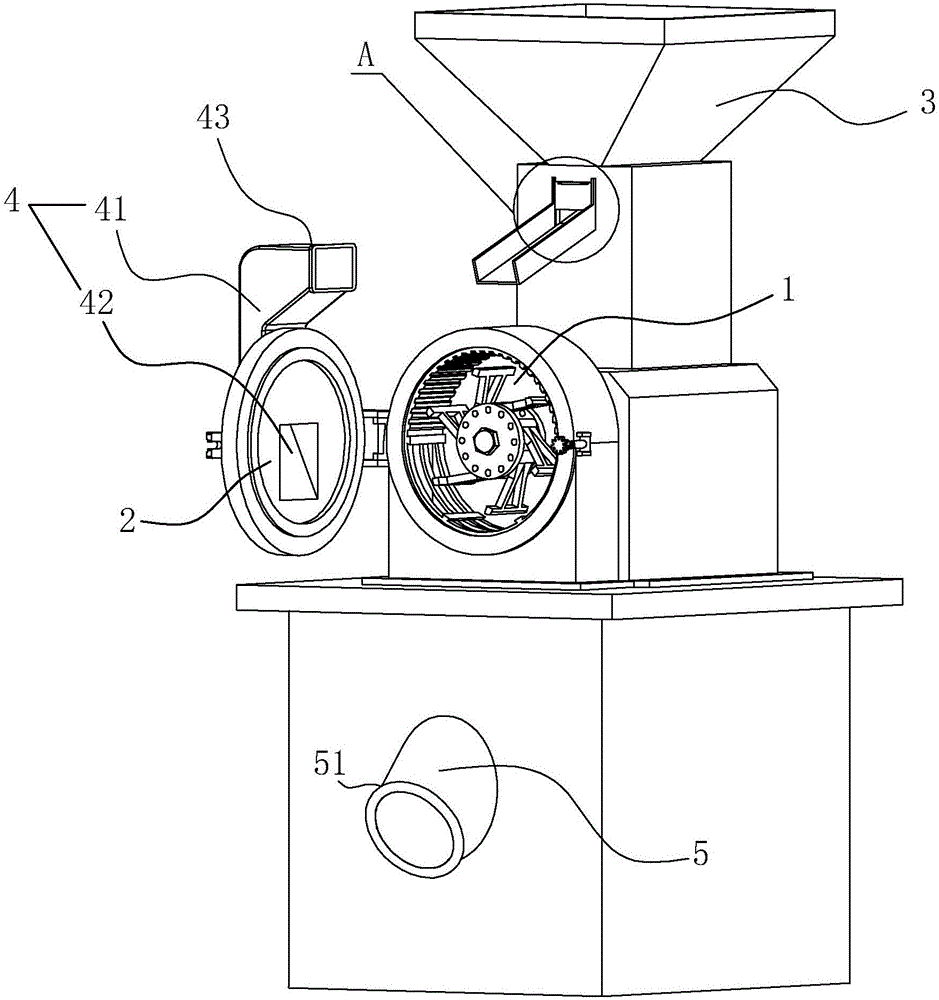 一種錘擊式粉碎機的制作方法附圖