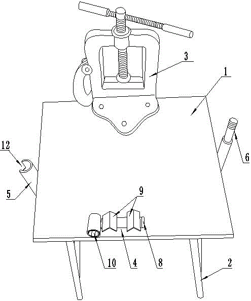 管道安裝工作臺的制作方法附圖