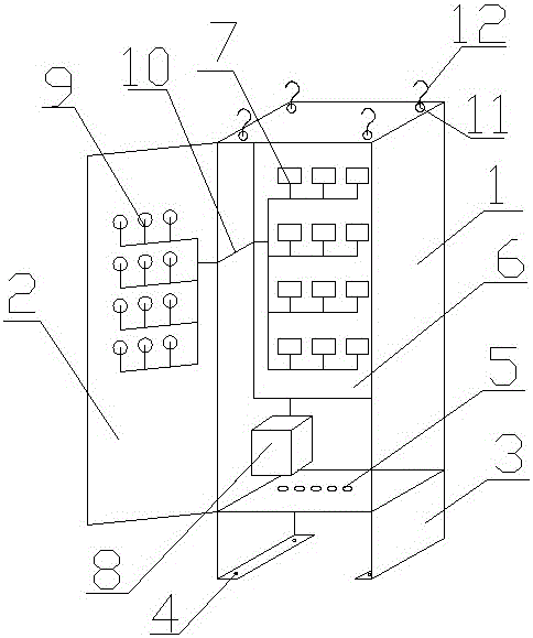 一種易于散熱除塵的配電柜的制作方法附圖