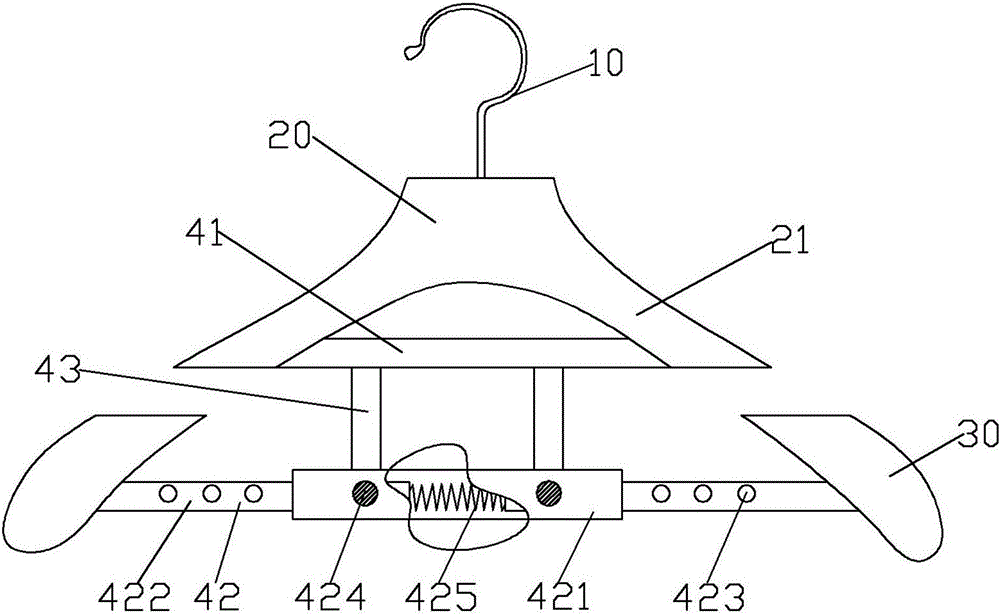 一種大小可調(diào)的衣架的制作方法附圖