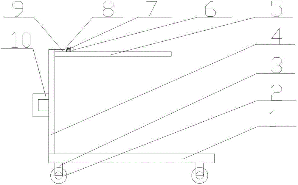 一種間距可調(diào)的建材板移動(dòng)架的制作方法附圖